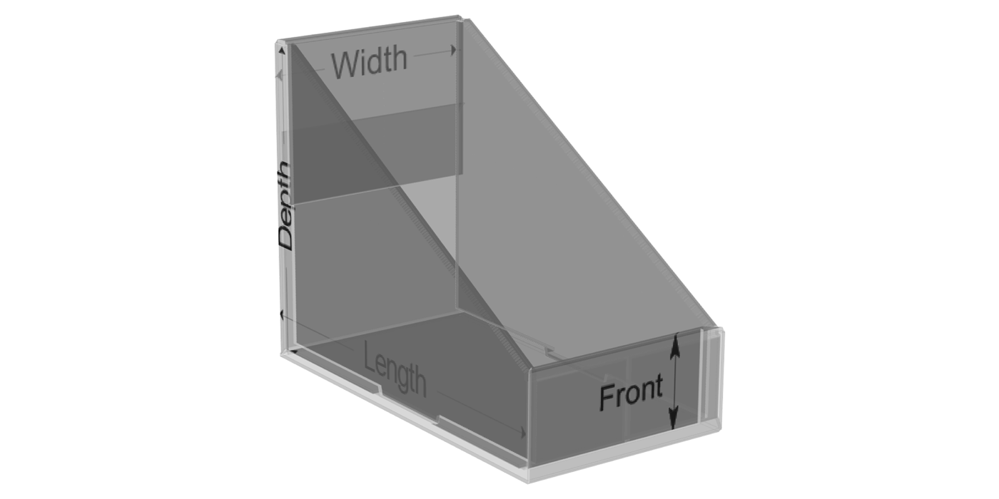 A005_Economy Slope Side Tray - View 1